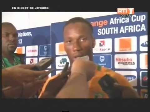 CAN 2013/Groupe D: Réactions de Drogba et Abdul Razak apres le rencontre contre l'Algerie