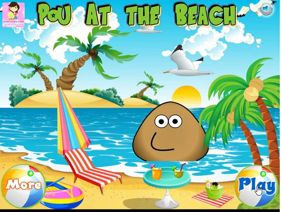 Pou At The Beach ♥ top pou games for kids 2016 ♥