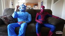 Blue Spiderman vs Genie - Magic Fun Battle, Spiderman Learns Magic! | Real Life Superhero Movie!