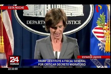 EEUU: Trump destituyó a fiscal general por criticar decreto migratorio