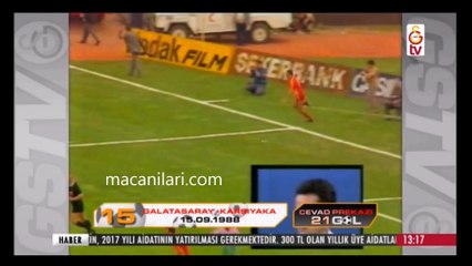 [HD] 15.05.1988 - 1987-1988 Turkish 1st League Matchday 36 Galatasaray 2-0 Karşıyaka [Only Cevad Prekazi's Goal]