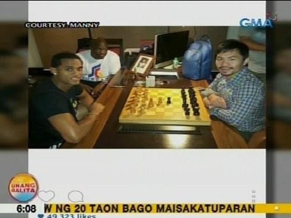 UB: Manny Pacquiao, binisita sa bahay ni Jordan Clarkson
