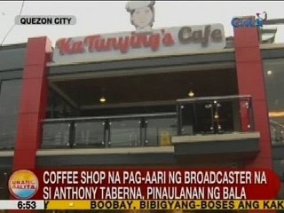 UB: Coffee shop na pag-aari ng broadcaster na si Anthony Taberna, pinaulanan ng bala