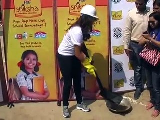 Neha Dhupia Comes Forward for a Noble Cause - Build a playground at Shiksha School Kanpur