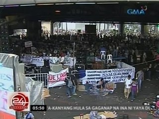 24Oras: Mga kaanib ng Iglesia ni Cristo na nagtipon sa EDSA-Shaw, nadaragdagan pa