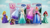 Play Doh Sparkle Princess Anna Elsa Disney Frozen Ariel MagiClip Glitter Glider Magic Clip Dolls