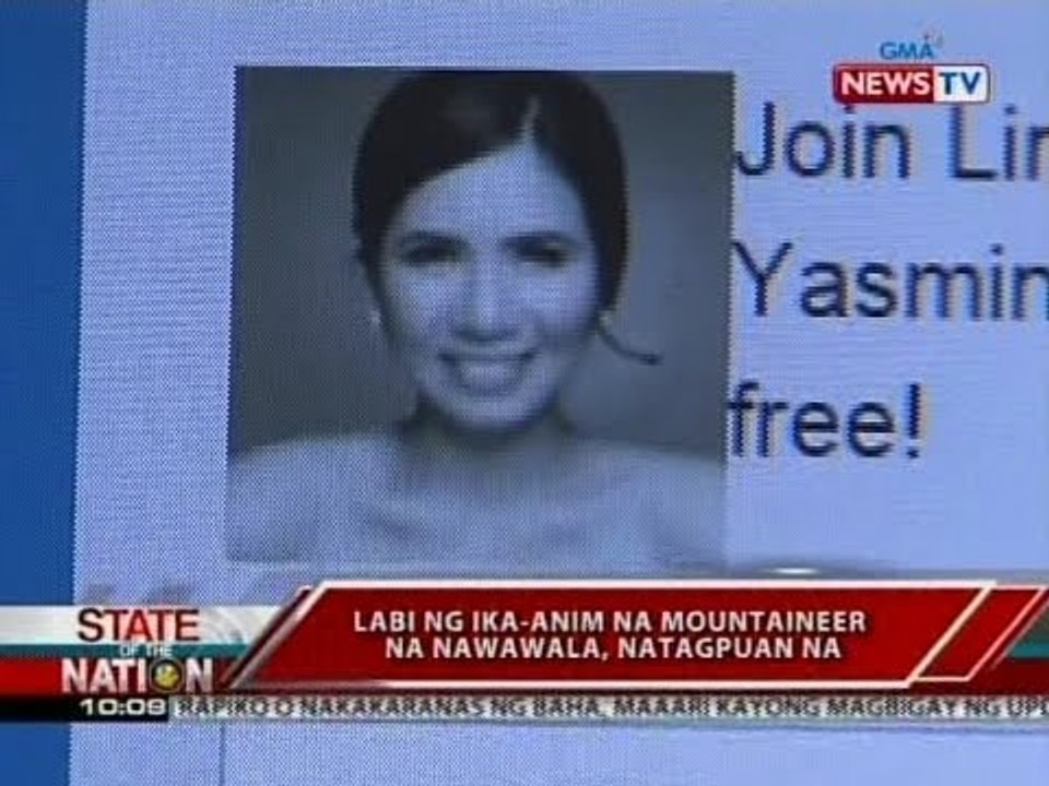 SONA: Labi ng ika-6 na mountaineer na nawawala sa Tarlac, natagpuan na