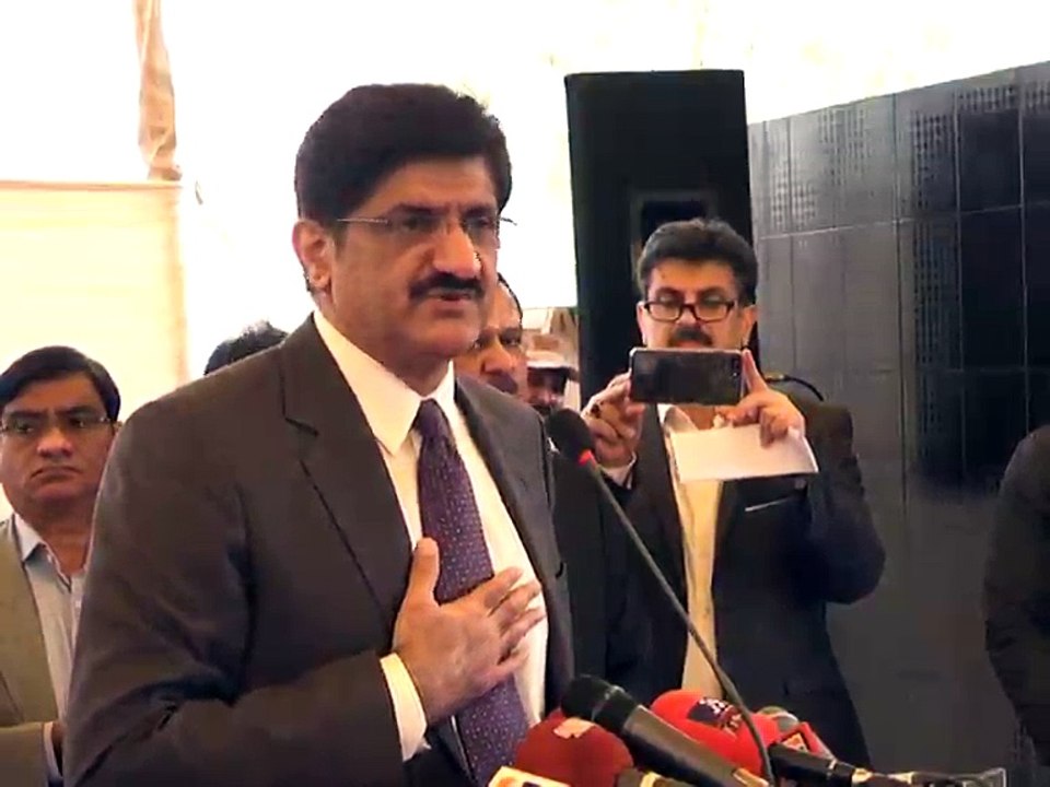 (...SOT-6...) Chief Minister #Sindh SYED MURAD ALI SHAH Inauguration of Golimar Underpass....  31st Jan 2017 Tuesday