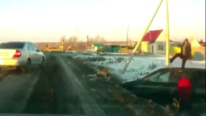 Приколы на дороге  Смешные разборки