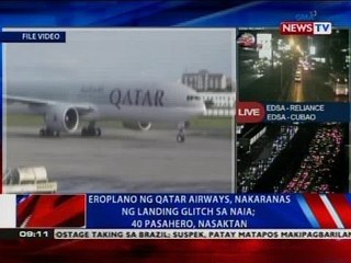 NTVL: Eroplano ng Qatar Airways, nakaranas ng landing glitch sa NAIA