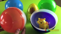 EGG SURPRISE TOYS OPENING Learn to Spell Animals Farm for Kids ABC Surprises
