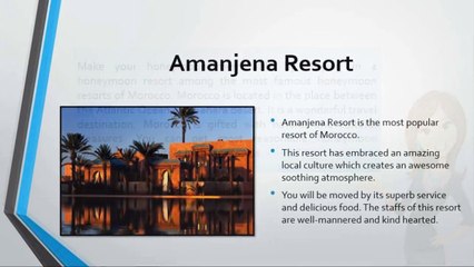 Best Honeymoon Resorts of Morocco For Splendid Honeymoon Memories
