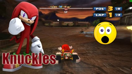 Sonic & SEGA All-Stars Racing _ Knuckles - GamePlay