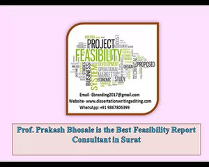 Prof. Prakash Bhosale is the Best Feasibility Report Consultant in Surat