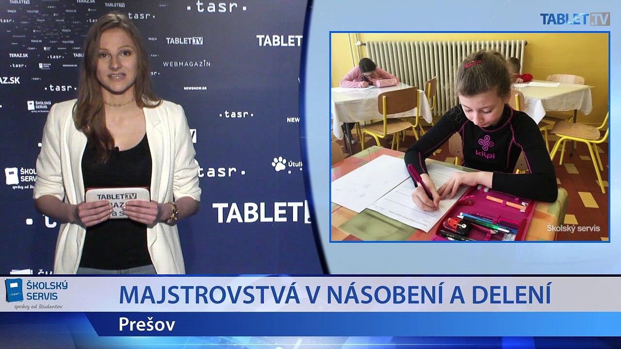 ŠKOLSKÉ SPRÁVY: Majstrovstvá v násobení a delení a Eurorozprávka v Bruseli