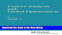Read [PDF] Convex Analysis and Global Optimization (Nonconvex Optimization and Its Applications)