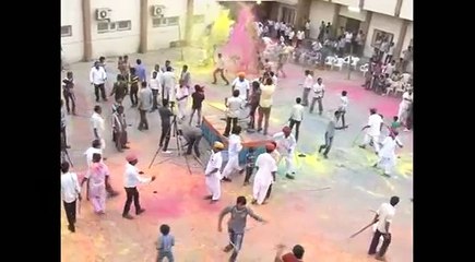 People Celebrates Traditional Holi - Rajisthani Holi