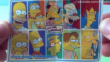 Kinder surprise eggs Simpsons new kinder joy new video new unboxing