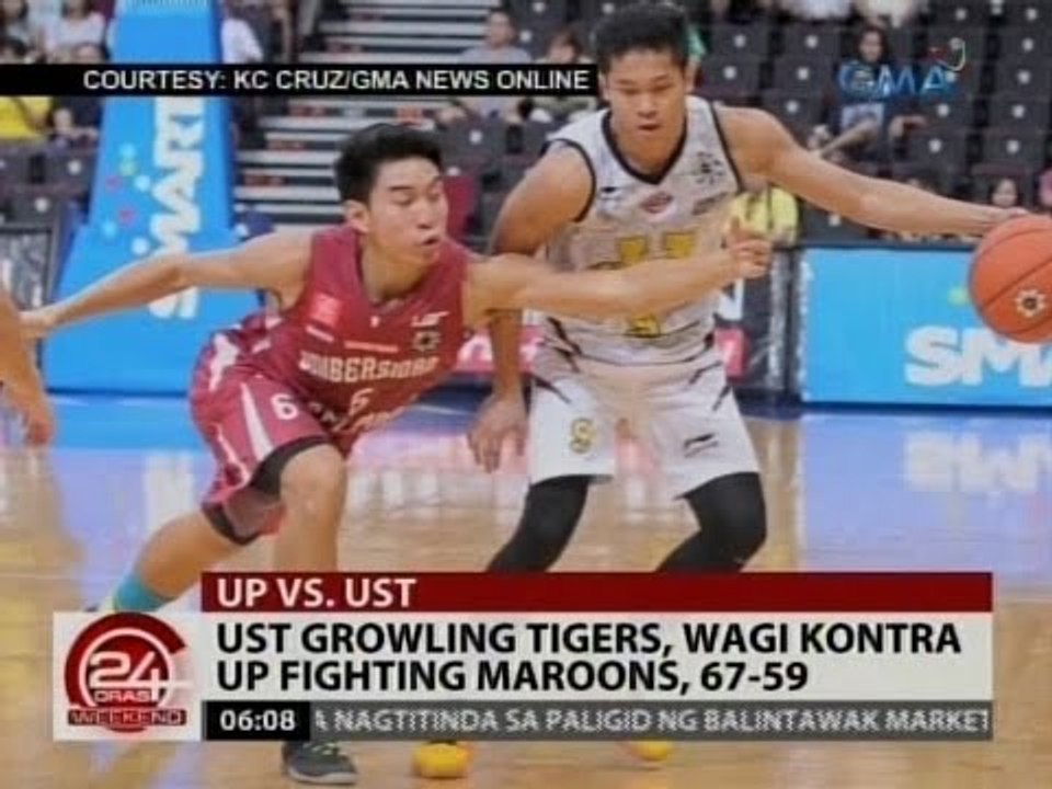 24Oras: UST Growling Tigers, wagi kontra UP Fighting Maroons, 67-59