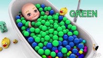 3D Baby doll bath time Play Learn colors III - Teach colours for kids Children Toddlers Part 2