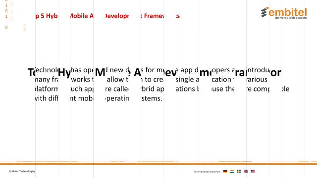 5 Best Hybrid Mobile App Development Frameworks