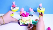 Peppa Pig Chef Peppa Pig Happy Birthday Cake How to Make Playdough Cake DIY