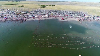 Argentine: 1941 personnes flottent ensemble pour un record