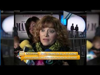 Rocío Banquells ¡en silla de ruedas!