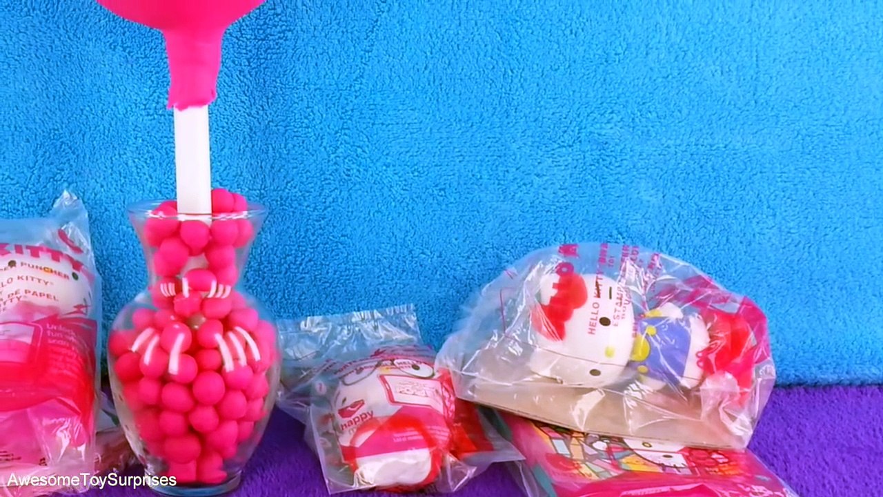 Привет Китти Макдональдс игрушки Хэппи мил разработанная яйца с сюрпризом чупа-чупс в Наедаться точки ハローキティ игрушки