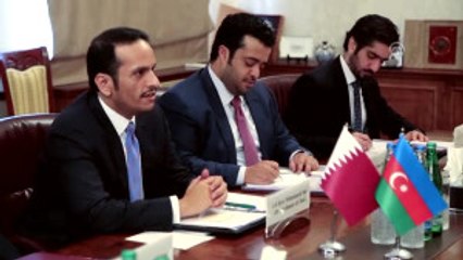 Katar Dışişleri Bakanı Al Sani Azerbaycan'da