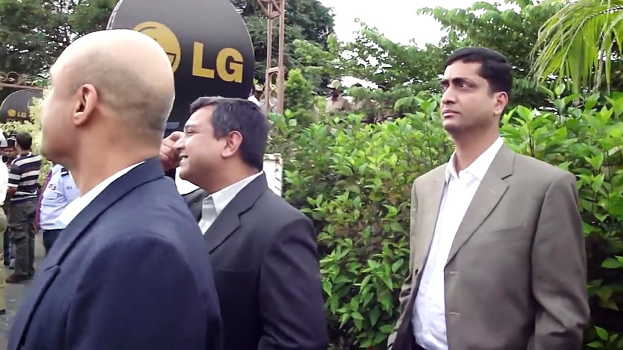 Indian and Aussie teams at the LG ICC AWARDS