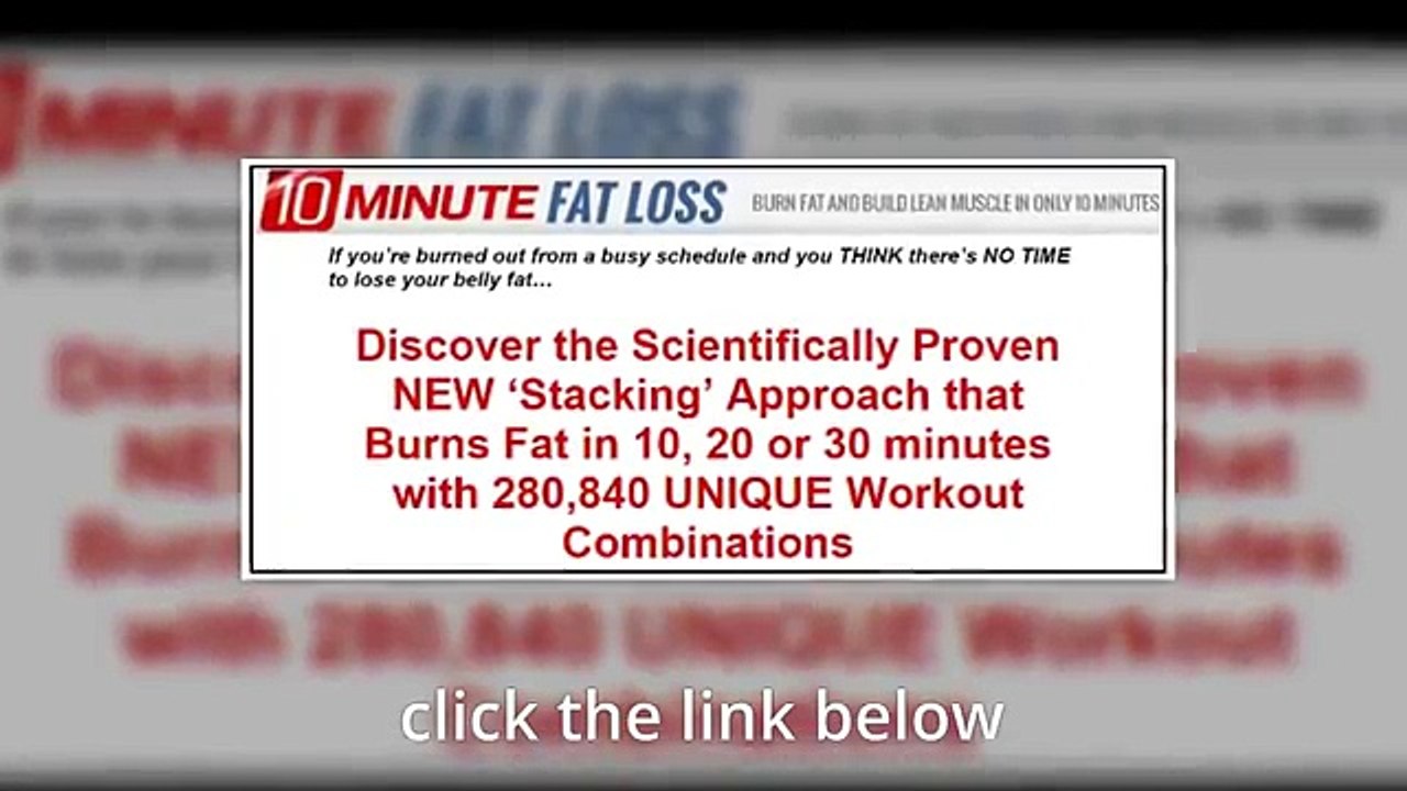 10 minute fat loss