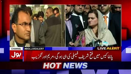 Maryam Aurangzeb Media Talk Outside SC - 31st January 2017