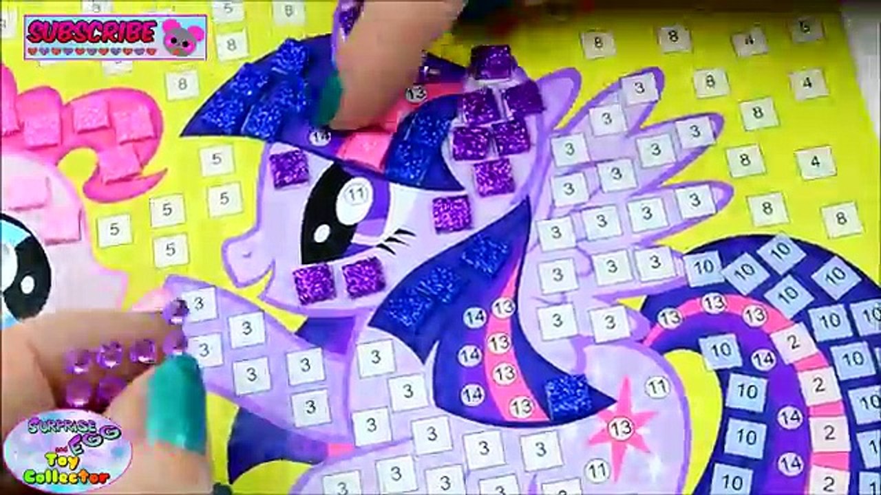Мой маленький пони DIY ремесло Мозаика МЛП Пинки Пай Твайлайт Спаркл сюрприз яйца и игрушка Коллекционер сайт setc