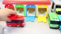 Toy Shooting Car Robocar Poli Garage Tayo the Little Bus Learn Colors Play Doh Toy Surprise YouTub