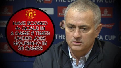 Manchester United 4-0 Wigan Athletic in words and numbers
