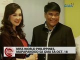 24Oras: Miss World Philippines, mapapanood sa GMA sa Oct. 18
