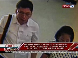 Negosyanteng si Philip Sy, nakunan din ng CCTV sa opisina ng Customs kasunod ni Torres