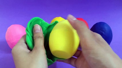 Play Doh Eggs Surprise Rubber Duck, Baby Doll, Fish & Pig
