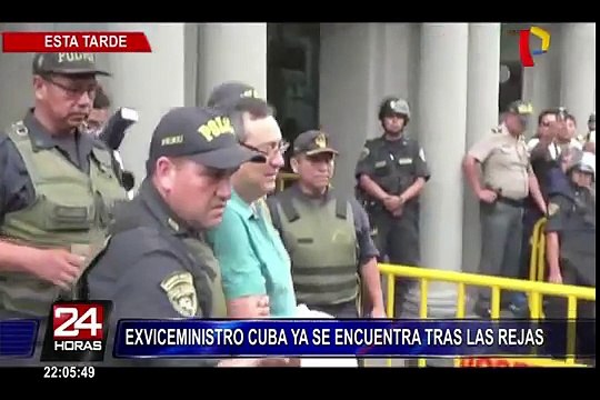Jorge Cuba ya se encuentra recluido en penal de Piedras Gordas