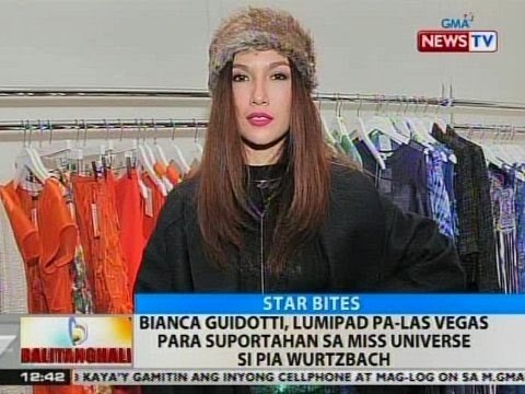 BT: Bianca Guidotti, lumipad pa-Las Vegas para suportahan si Miss Universe si Pia Wurtzbach