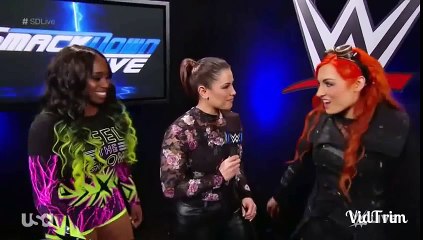 WWE SmackDown Live 2017.01.31 Becky Lynch & Naomi Segment