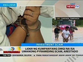 BT: Lider ng kumpanyang DMGI na isa umanong pyramiding scam, arestado