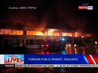 NTVL: Tubigon Public Market, nasunog