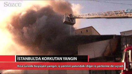 İstanbul’da korkutan yangın