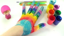 LEARN COLORS Compilation with color Hand | body paint top rainbow colors Finger | colors for kids