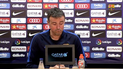 Luis Enrique: “Against Atlético we are not going to change the way we play”