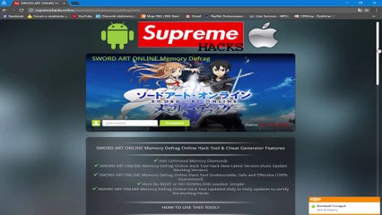 SWORD ART ONLINE Memory Defrag Hack Tool & Cheat Online Generator