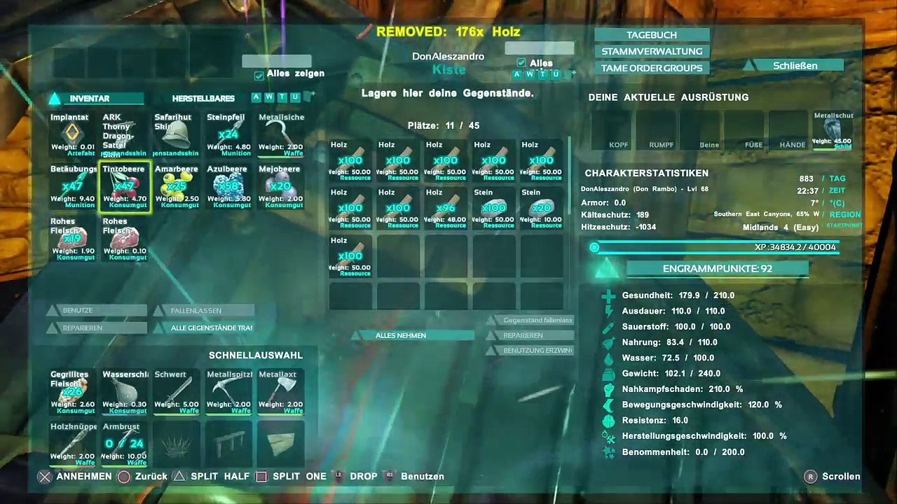 DonAleszandro ARK Survival Evolved : ««-Aufbau eines Imperiums auf der ARK mit Don Rambo-»» (830)