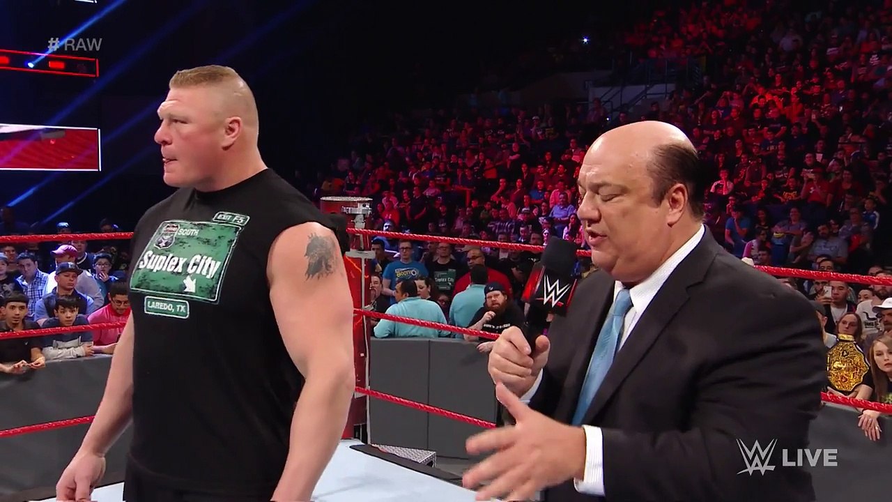 Brock Lesnar wants to battle Goldberg one last time at WrestleMania Raw, 30 Jan 2017